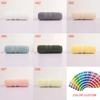Ensembles de serviettes de luxe avec logo personnalisé doux pour le bain hôtel Salon beauté Spa barbier serviettes de plage 100% coton serviettes cadeau Logo
