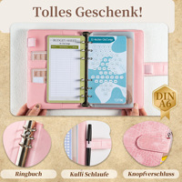 Offre Spéciale allemand A6 classeur motif crocodile macaron PU cahier en cuir trésorerie budget feuilles mobiles cahier grand livre