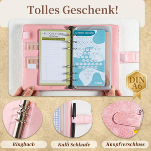 ขายดีสมุดโน๊ตหนังพียูหนังจระเข้ Binder A6จากเยอรมันสมุดจดแบบหลวม - Product Image 5