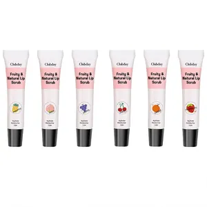 High quality makeup exfoliate fade lip lines moisturize and care lipstick fruit flavor lip scrub
