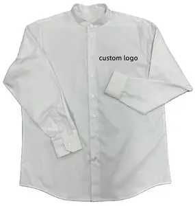 Personnalisé Hôtel Restaurant Café Gâteau Serveur Serveuse À Manches Longues À Manches Courtes Uniforme Chemise Personnel D'attente Chemise pour Unisexe - Product Image 1
