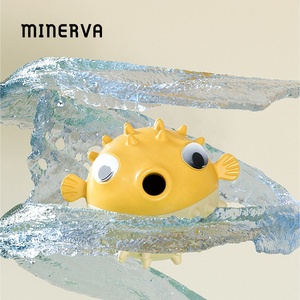 Minerva toptan gıcırtılı Blowfish Pet sızdıran gıda köpek oyuncak topu taşlama diş temizleme topu bulmaca interaktif eğitim köpek oyuncaklar - Product Image 3