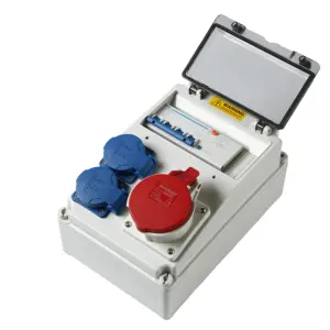 Electric Ofc Plastic Waterproof Function Ip45 Ip55 Ip65 Pillar Empty Board Distribution Box With Plug