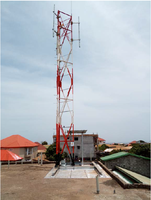 Accessoires pour Tours de Télécommunication : Tour de Télécommunication RDS avec Poteau GSM et Poteaux MW avec Supports pour Toiture