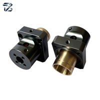 Blok Slider Linear Aluminium CNC Custom dengan Bushing Kuningan untuk Gerakan Printer 3D