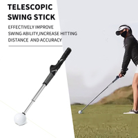 Haute qualité Golf Grip Trainer Attachment Click Sound Warm Up Golf Swing Trainer Rétractable Golf Swing Training Aid