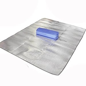 Alfombra para pícnic al aire libre, 2m x 2m, plateada, a prueba de humedad, rectangular, portátil, para tienda de campaña, para playa, pícnic, viajes - Product Image 2