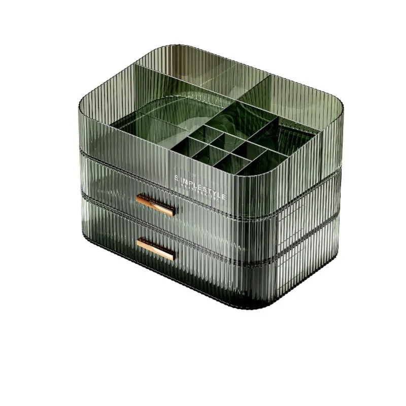 Mỹ phẩm Tabletop Organizer Box ngăn kéo Son môi mặt nạ kệ cho Stackable lưu trữ hộp trang điểm lưu trữ giỏ