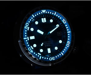 Rts stock envío gratuito san <span class=keywords><strong>martin</strong></span> 316L de acero inoxidable no NH35 mecánico automático 30atm luminosa reloj de buzo para venta - Product Image 5