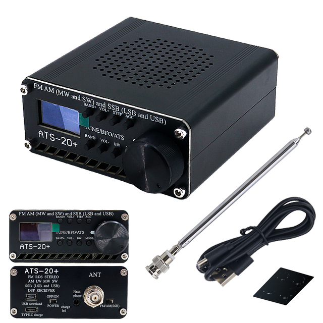 ATS-20 Plus Si4732 Radio Receiver All Bands Shortwave FM Multi Band Portable Radio Receiver