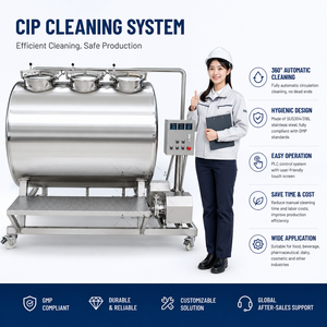 Système CIP en acier inoxydable Ace 1000L 2000L avec composants essentiels : moteur et pompe pour le nettoyage de l'eau agricole - Product Image 1