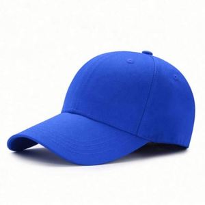 Customizable 100% Cotton Baseball Cap for Women Men's Adjustable Sports Hat with Plain Logo Embroidery Black Material - Product Image 3