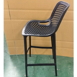 Trung Quốc nhiệm vụ nặng nề màu đen trắng không thấm nước thương mại thanh cao ghế Rỗng ra ngoài trời nhựa thanh phân với tựa lưng - Product Image 5