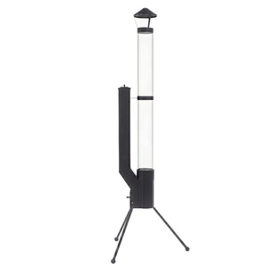 เตาไฟแบบพกพาขนาดเล็กสำหรับกลางแจ้ง ทำจากเหล็ก ใช้ฟืน รูปทรงจรวด สีดำ สำหรับตั้งแคมป์ ทำอาหาร และใช้ในสวนหลังบ้าน - Product Image 1