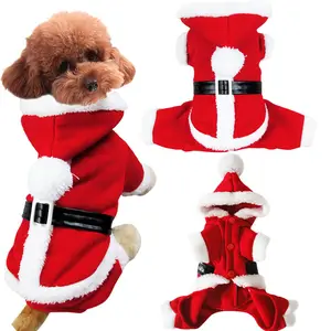 בגדי כלבים לחג המולד בגדי חיות מחמד לכלבים קטנים בינוניים שנה חדשה חולצת אפוד גור חג המולד פודל תלבושת כלב טדי