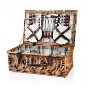 Picknickkorb-Set Umweltfreundlicher Weidenrucksack für 2 Personen Kunstharz-Rattan Outdoor-Neuheit Sommer-Caddy - Product Image 1