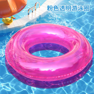 Logotipo Aceptable Decoración de la piscina Uso Anillo de natación de color fluorescente Círculo de natación de color neón - Product Image 4