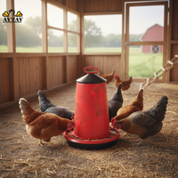 Petite mangeoire à poulet automatique en acier de 10kg mangeoire manuelle portable pour la ferme pour les industries de l'élevage de poulets et d'animaux