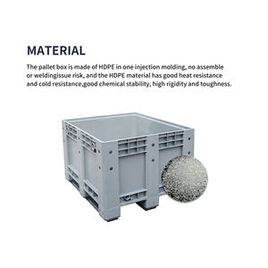 Gamme de caisses-palettes robustes de palettes en <span class=keywords><strong>plastique</strong></span> recyclé et de grands conteneurs pour une variété d'applications - Product Image 3