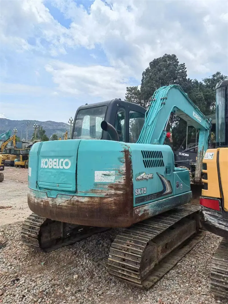 Оригинальная краска Kobelco SK75-8 гидравлический гусеничный экскаватор 7Ton мини-экскаватор с лезвием высокого качества дешевые SK200-8 SK60 для продажи