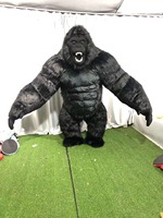 Costume gonflable de panda gorille pour spectacles de danse, en soie/coton, pour hommes adultes, scène