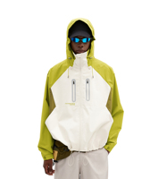 Veste d'hiver matelassée à capuche imperméable pour homme avec motif lettres pour la chasse et le golf - Manches régulières