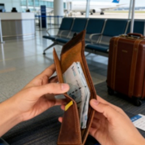 กระเป๋าสตางค์หนังแท้ Boshiho Crazy Horse แบบบาง ป้องกัน RFID สำหรับผู้ชาย ดีไซน์วินเทจ ปิดด้วยซิป พร้อมช่องใส่บัตรอเนกประสงค์ - Product Image 3