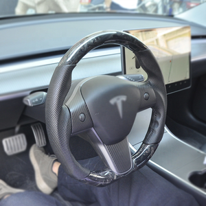 Volant de voiture en fibre de carbone modèle 3 Forge pour Tesla modèle 3 2018 + - Product Image 2