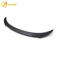 Aileron arrière simple en fibre de carbone noir brillant style M4 pour Maserati Quattroporte 2013-2018