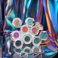 Fard à paupières caméléon monocolore personnalisé, poudre lumineuse, cosmétiques à marque privée, pour peaux claires, moyennes et foncées, maquillage végétalien