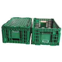 Caisses en plastique pliables Huidu, empilables et pliables, conteneurs gigognes pour le transport et le stockage