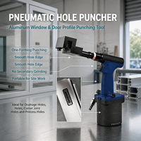 Pistolet de poinçonnage pneumatique pour profilés de fenêtres et de portes en aluminium, perforateur de trous de drainage, fournisseur en gros de machines pour la fabrication de fenêtres et de portes