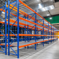 Sistema de Estanterías de Almacenamiento para Almacenes, Estanterías de Paletización de Alta Resistencia y Múltiples Niveles con Alta Capacidad de Carga para Logística 3PL