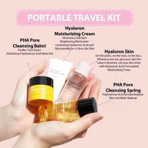 Produits coréens, nettoyants biologiques, essence pour une peau éclatante, tonique, hydratant, ensemble de soins de la peau hydratant pour femmes, adapté aux voyages - Product Image 2