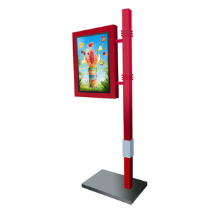 <span class=keywords><strong>Panneau</strong></span> <span class=keywords><strong>publicitaire</strong></span> <span class=keywords><strong>lumineux</strong></span> LED double face à énergie <span class=keywords><strong>solaire</strong></span> pour poteau de rue avec cadre en profilé aluminium, affichage extérieur écologique - Product Image 3