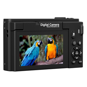 Hot Bán 180 ° Lật Màn Hình Ảnh Tự Sướng 4K Máy Ảnh Kỹ Thuật Số <span class=keywords><strong>18</strong></span> * <span class=keywords><strong>Zoom</strong></span> Max 75MP Hình Ảnh Được Xây Dựng Trong LED Ánh Sáng Cho Vlog Sống Sreaming - Product Image 3