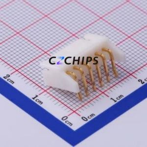 S6B-XH-A-GU Wire-to-Board Pin Header Bent Lead Through Hole,P=2.5mm Connector 1x6P 2.5mm Right Angle Insert XH - Product Image 2