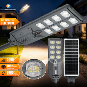 Farola <span class=keywords><strong>Solar</strong></span> Todo en Uno para Exteriores <span class=keywords><strong>de</strong></span> Alto Brillo <span class=keywords><strong>con</strong></span> Lente <span class=keywords><strong>de</strong></span> PC Grande, <span class=keywords><strong>Sensor</strong></span> <span class=keywords><strong>de</strong></span> Movimiento, <span class=keywords><strong>Sensor</strong></span> <span class=keywords><strong>de</strong></span> <span class=keywords><strong>Luz</strong></span>, LED 5054 para Jardín y Camino - Product Image 1