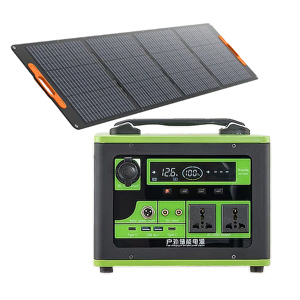 Station Portable 800W Lithium-Ion Haute Capacité, Charge Solaire, Onde Sinusoïdale Pure, Charge Sans Fil, PWM 2200W, Compacte pour Voiture - Product Image 1