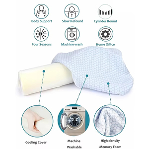 Oreiller cylindrique en mousse à mémoire de forme, <span class=keywords><strong>coussin</strong></span> de soutien multifonctionnel pour le cou, idéal pour soulager la douleur, parfait pour le sommeil et l'usage quotidien - Product Image 3
