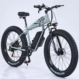 Vélo électrique tout-terrain à pneus larges 26 pouces 7/21 vitesses pour adultes, modèle Shark – Vélo électrique à pneus larges 7/21 vitesses Shark, vente chaude - Product Image 2
