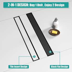 Scarico a Pavimento Lineare in Acciaio Inox 304 Americano 60CM Anti Scarafaggi - Product Image 5