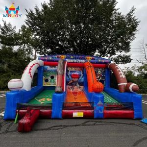 New-Design 3 in 1 <b>Sports</b> Challenge Interactive Inflatable Game with PVC Material 6.1x4x4.3m Size for Indoor/Outdoor Rental - Product Image 2