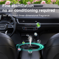 Diffuseur d'huiles essentielles pour voiture sans eau, nouvelle conception, démarrage automatique intelligent, machine à arôme, éclairage de projection étoilée