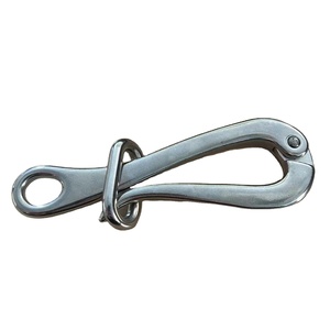 Gancio a scatto semplice e facile gancio per moschettone con gancio in metallo marino con anello - Product Image 4