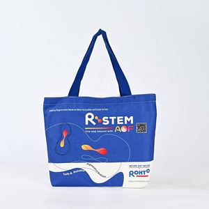 Bolsa de Tela de Algodón Ecológica, Gran Capacidad, Asa Larga, Logotipo Personalizado Impreso, Bolsas Reutilizables para Compras, Venta de Fábrica - Product Image 2