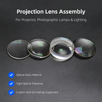 Ensemble d'objectifs de projection de 42 mm en verre optique pour lampes de projecteur, éclairage photographique, composants optiques, revêtements personnalisés