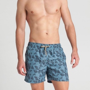 กางเกงขาสั้นชายหาดฤดูร้อนสำหรับผู้ชาย-ใส่สบาย ซับเหงื่อ ระบายอากาศได้ดี เป็นมิตรกับสิ่งแวดล้อม สวมใส่สบายๆ เอวยางยืด ผ้าไม่ทอ ความยาวห้าส่วน - Product Image 5