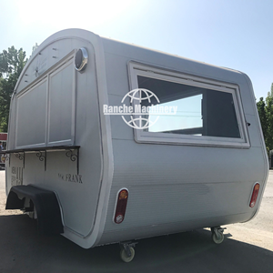 Carrito de comida estilo asiático con wok para fideos y arroz frito para venta ambulante - Product Image 1