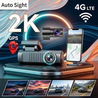 Cámara para Coche 4G LTE Remota con Doble Lente 2K+1080P, GPS y Beidou, Doble Posicionamiento, WiFi, Monitoreo de Estacionamiento, 256GB, DVR para Coche, Caja Negra con IA
